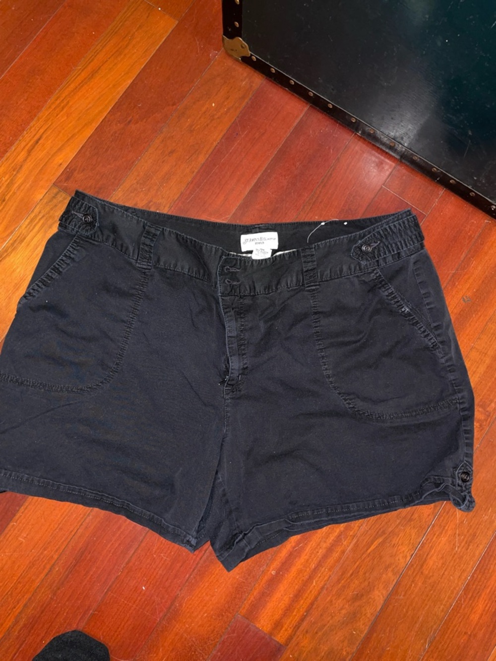 St. John's Bay Black Women's Bermuda Shorts